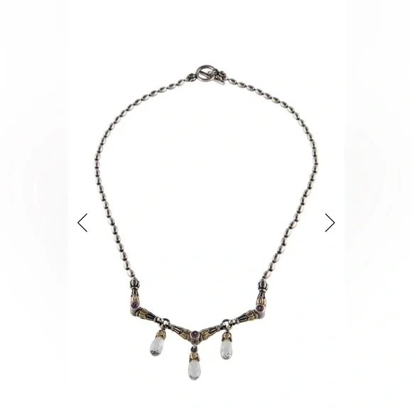 Lagos Sapphire, Topaz, and Sterling Silver Necklace - Picture 1 of 3